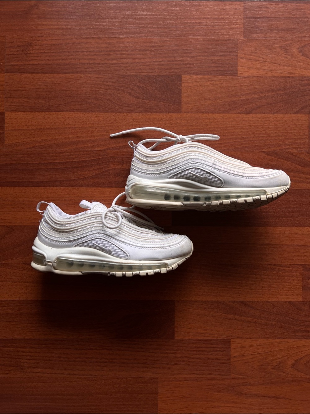 White Nike Air Max 97 Sneakers - Picture 2 of 3